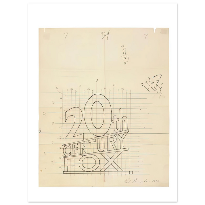Edward Ruscha - TRADEMARK GRID 1962 75x100 cm / 30x40inches Fine Art Poster