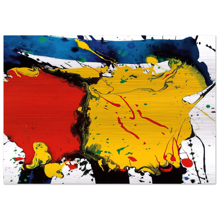 Untitled SFP94-109 SFF 1757 - Sam Francis Brushed Aluminum Print - 70x100 cm / 28x40 inches | Sam Francis Aluminum Print | Sam Francis Prints