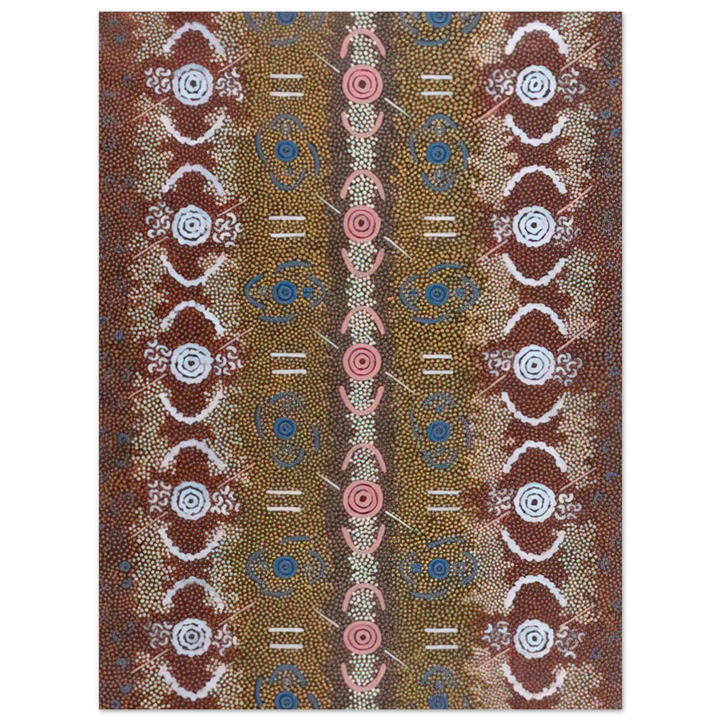Clifford Possum Tjapaltjarri - Honey Ant Dreaming - 1993 75x100 cm / 30x40inches Fine Art Poster