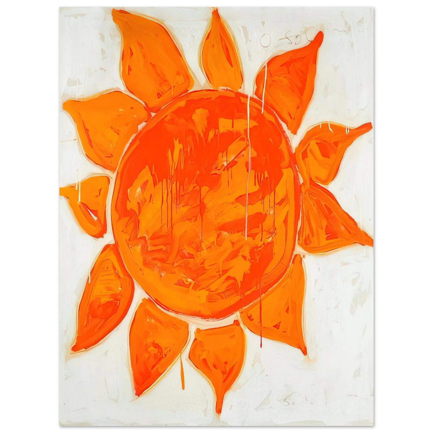 Mario Schifano - O sole mio! - 1979 75x100 cm / 30x40inches Fine Art Poster