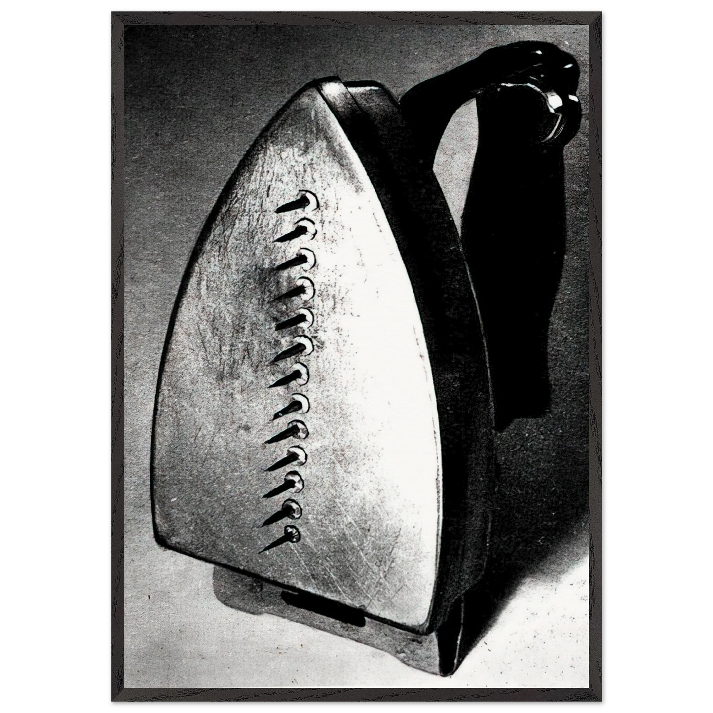 THE GIFT 1921 - Man Ray 70x100 cm / 28x40 inches Framed Art Print – Black Wooden Frame
