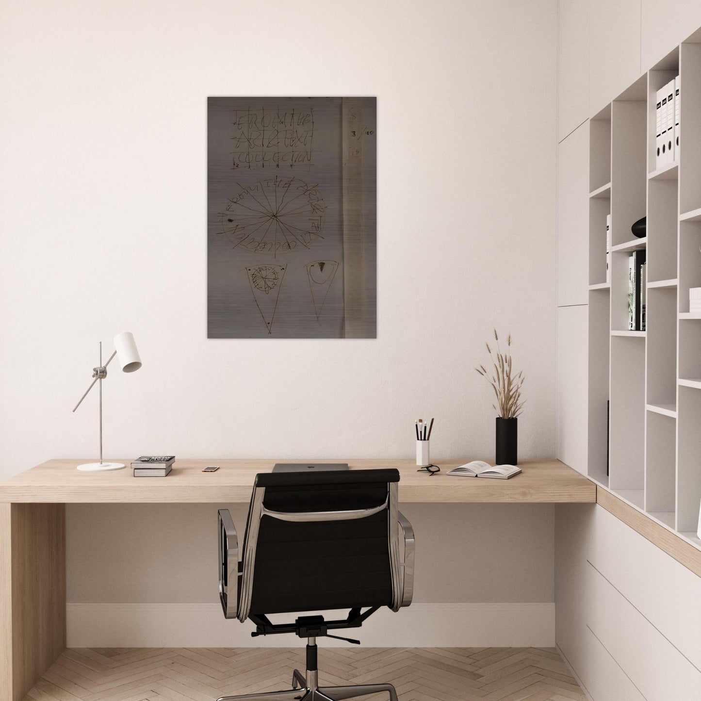 A Piece of the Pie - Conceptual Art - Billy Apple Brushed Aluminum Print - 70x100 cm / 28x40 inches | Billy Apple Aluminum Print | Billy Apple Prints