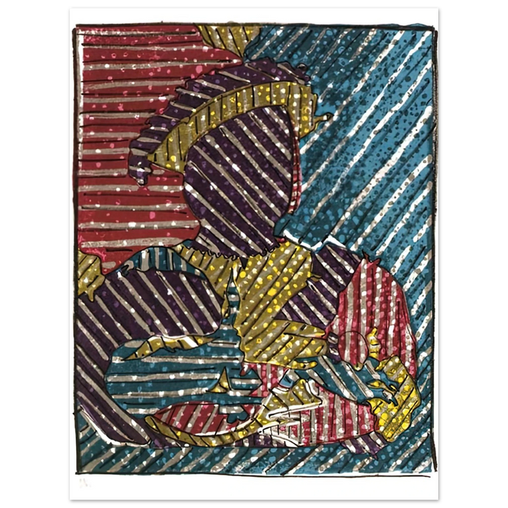 Jasper Johns - AFTER HOLBEIN 75x100 cm / 30x40inches Fine Art Poster