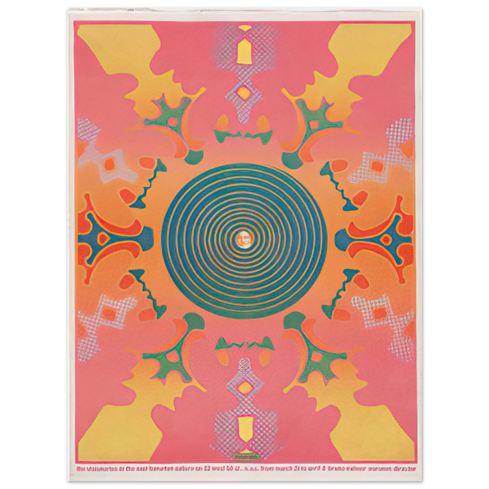 Peter Max - THE VISIONARIES AT THE EAST HAMPTON GALLERY 1967 75x100 cm / 30x40inches Fine Art Poster