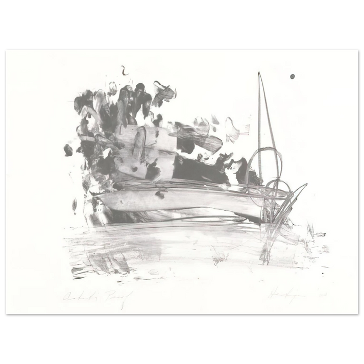 Grace Hartigan - The Hero Leaves His Ship 75x100 cm / 30x40inches Fine Art Poster