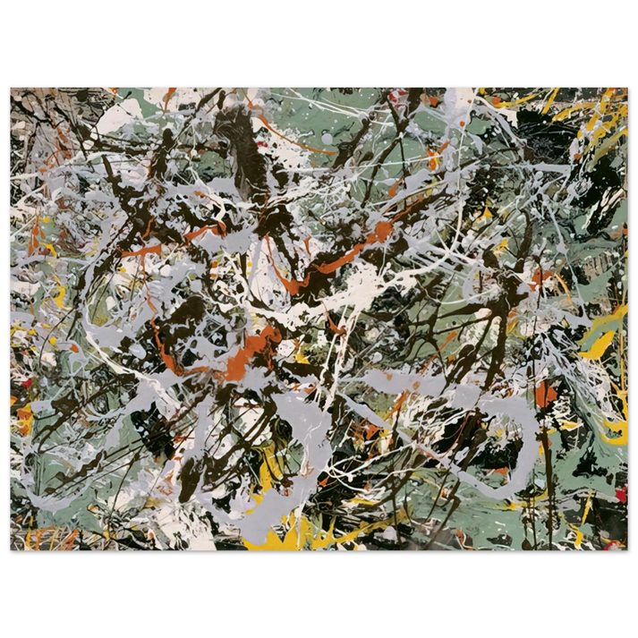 Jackson Pollock - UNTITLED GREEN SILVER 1949 75x100 cm / 30x40inches Fine Art Poster