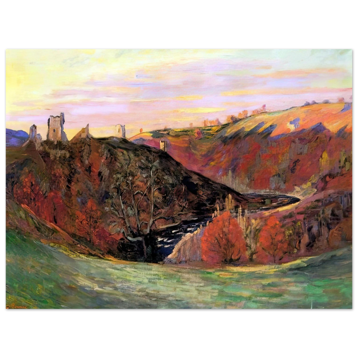 Armand Guillaumin - Sunset in Creuse - 1898 75x100 cm / 30x40inches Fine Art Poster
