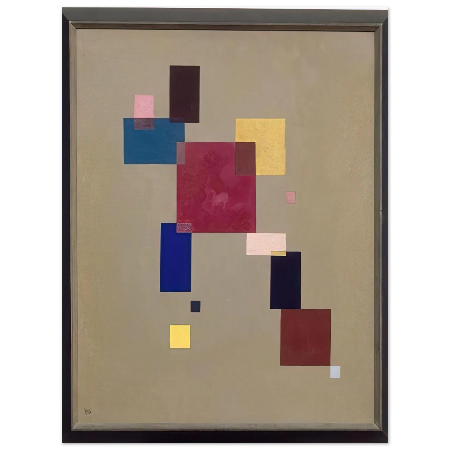 Wassily Kandinsky - THREE RECTANGLES 1930 75x100 cm / 30x40inches Fine Art Poster
