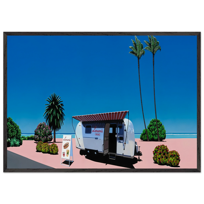 Lemsons Beams - Hiroshi Nagai 70x100 cm / 28x40 inches Framed Art Print – Black Wooden Frame