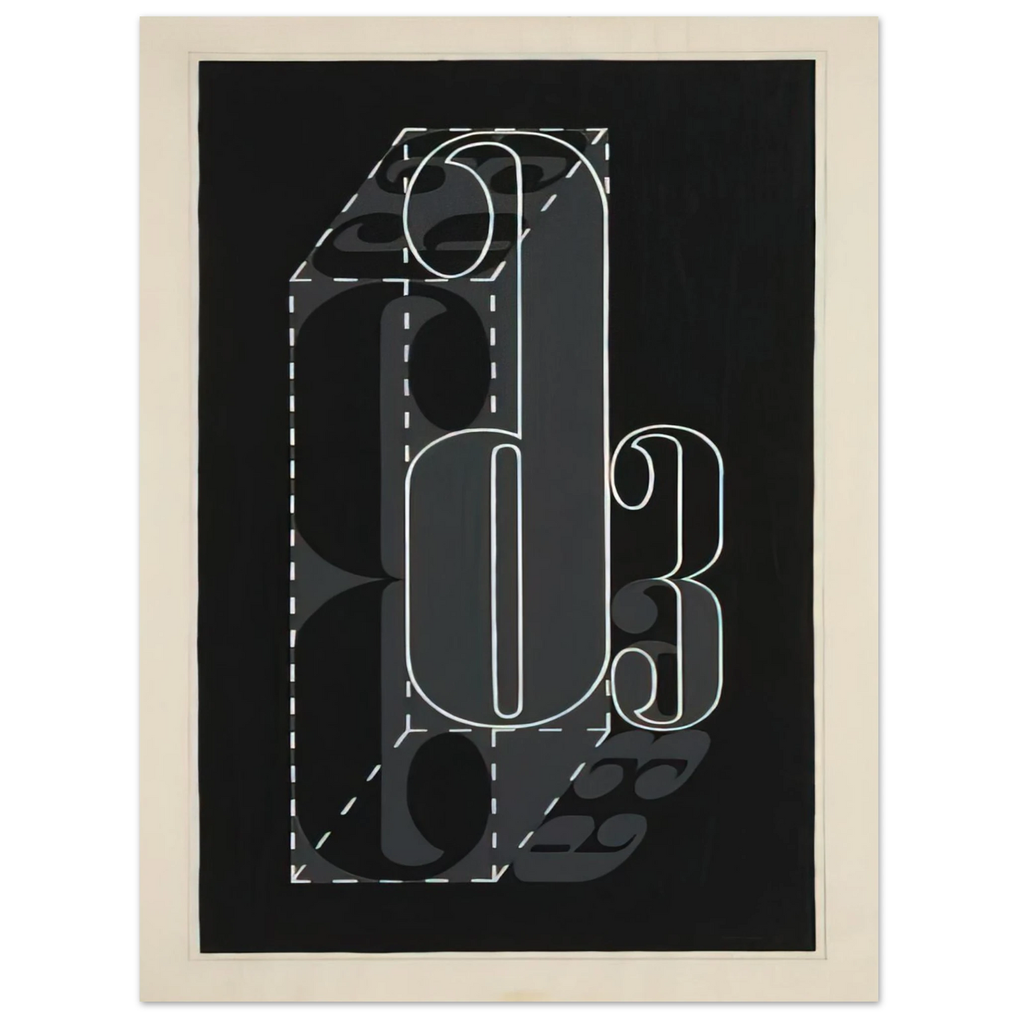 Josef Albers - 6 AND 3 1931 75x100 cm / 30x40inches Fine Art Poster
