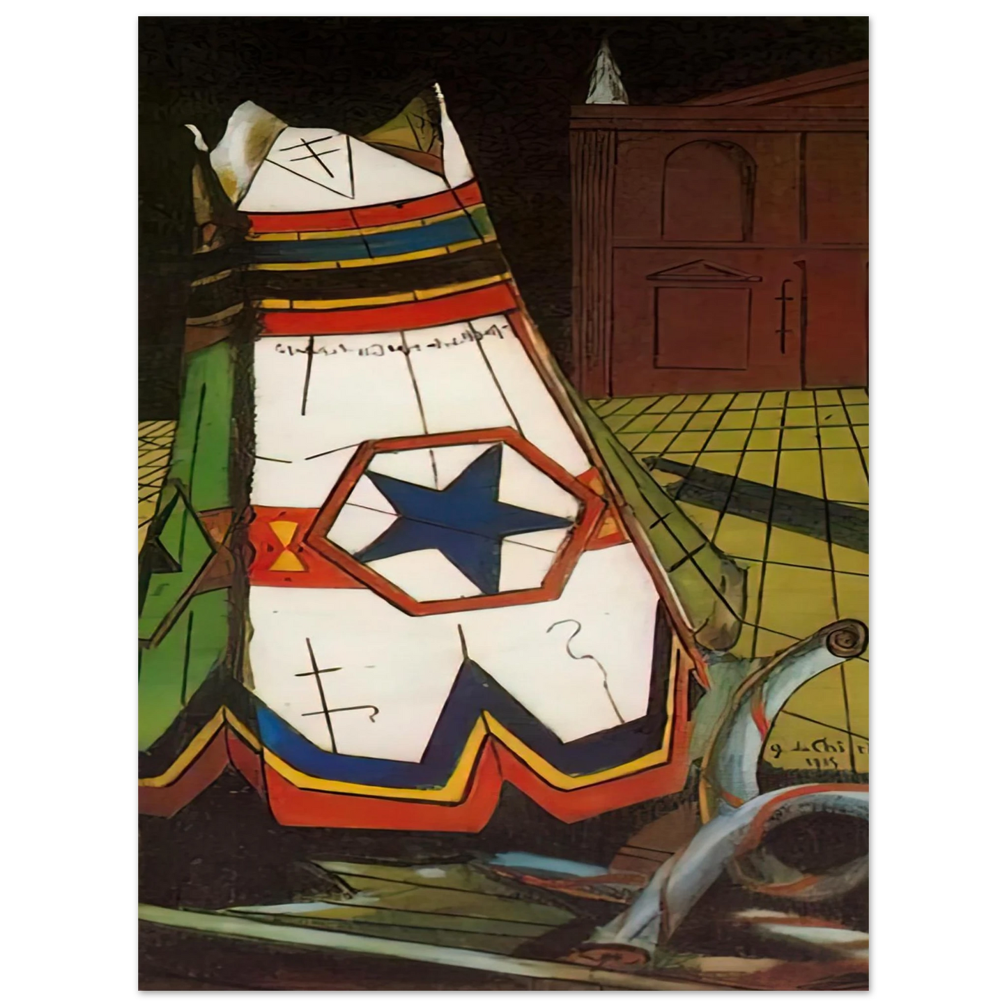 Giorgio de Chirico - PLAYTHINGS OF THE PRINCE 1915 75x100 cm / 30x40inches Fine Art Poster