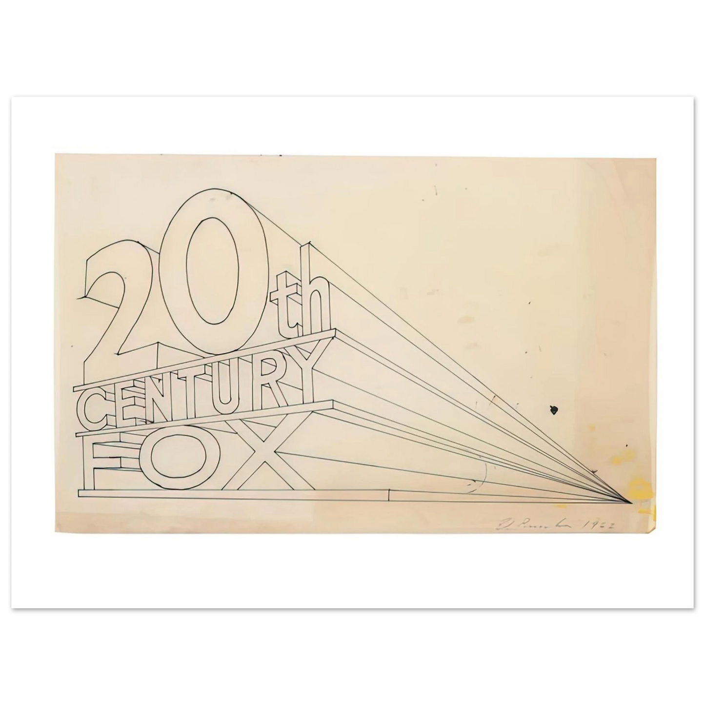 Edward Ruscha - TRADEMARK STUDY 4 1962 75x100 cm / 30x40inches Fine Art Poster