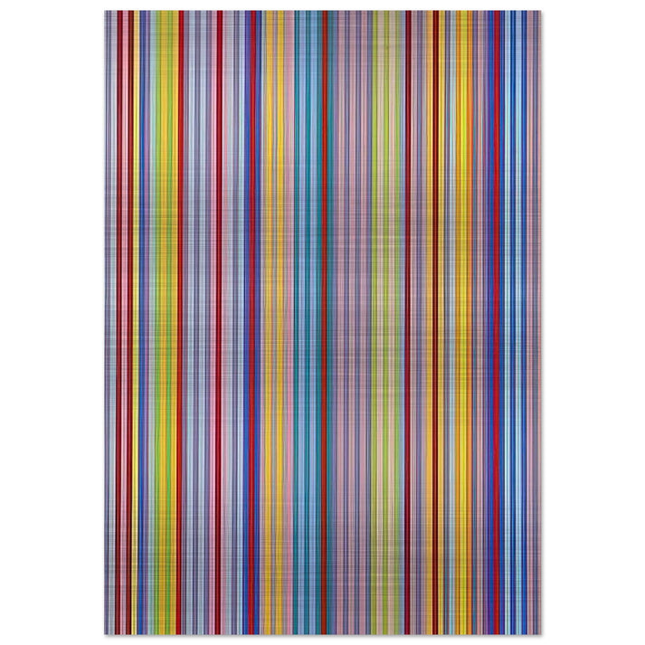 Battle for Grownups - 1970 - Gene Davis Brushed Aluminum Print - 70x100 cm / 28x40 inches | Gene Davis Aluminum Print | Gene Davis Prints