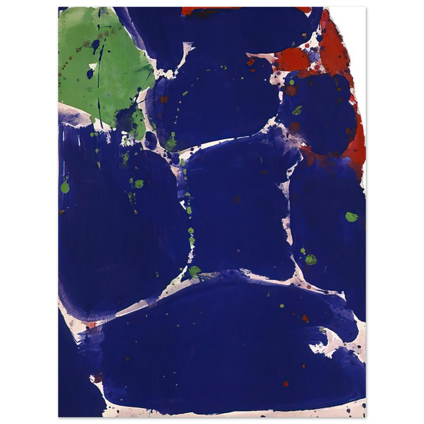 Sam Francis - Untitled SF55-003 75x100 cm / 30x40inches Fine Art Poster