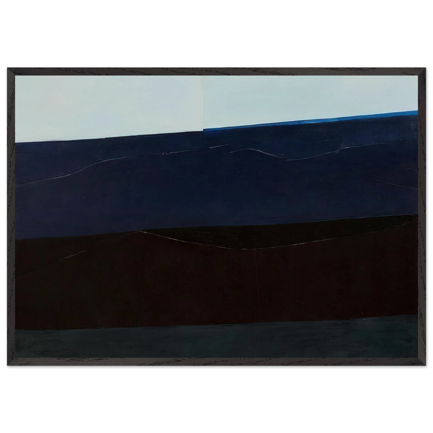 Washington DC January 1964 Number 4 - 1964 N1 - Edward Corbett 70x100 cm / 28x40 inches Framed Art Print – Black Wooden Frame