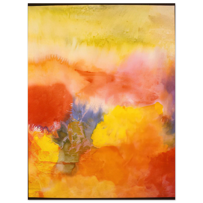 Ronnie Landfield - Abundance In The Garden - 1992 75x100 cm / 30x40inches Fine Art Poster