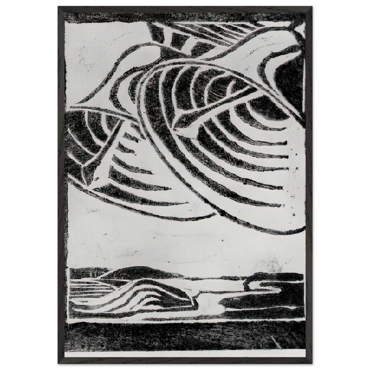 ESCHER 3 - MC Escher 70x100 cm / 28x40 inches Framed Art Print – Black Wooden Frame | Maurits Cornelis Escher Prints