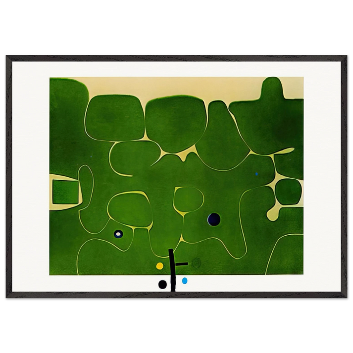 IL LABIRINTO DELLA PSICHE 1986 - Victor Pasmore 70x100 cm / 28x40 inches Framed Art Print – Black Wooden Frame