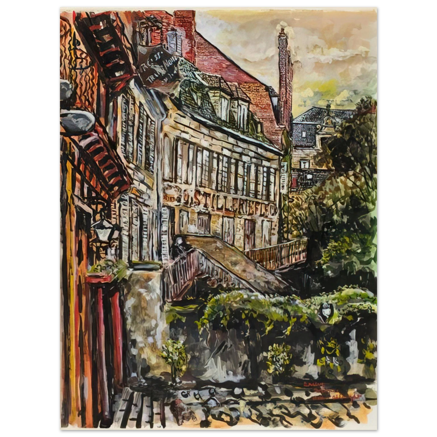 Ivan Albright - BRIEVE 1960 75x100 cm / 30x40inches Fine Art Poster