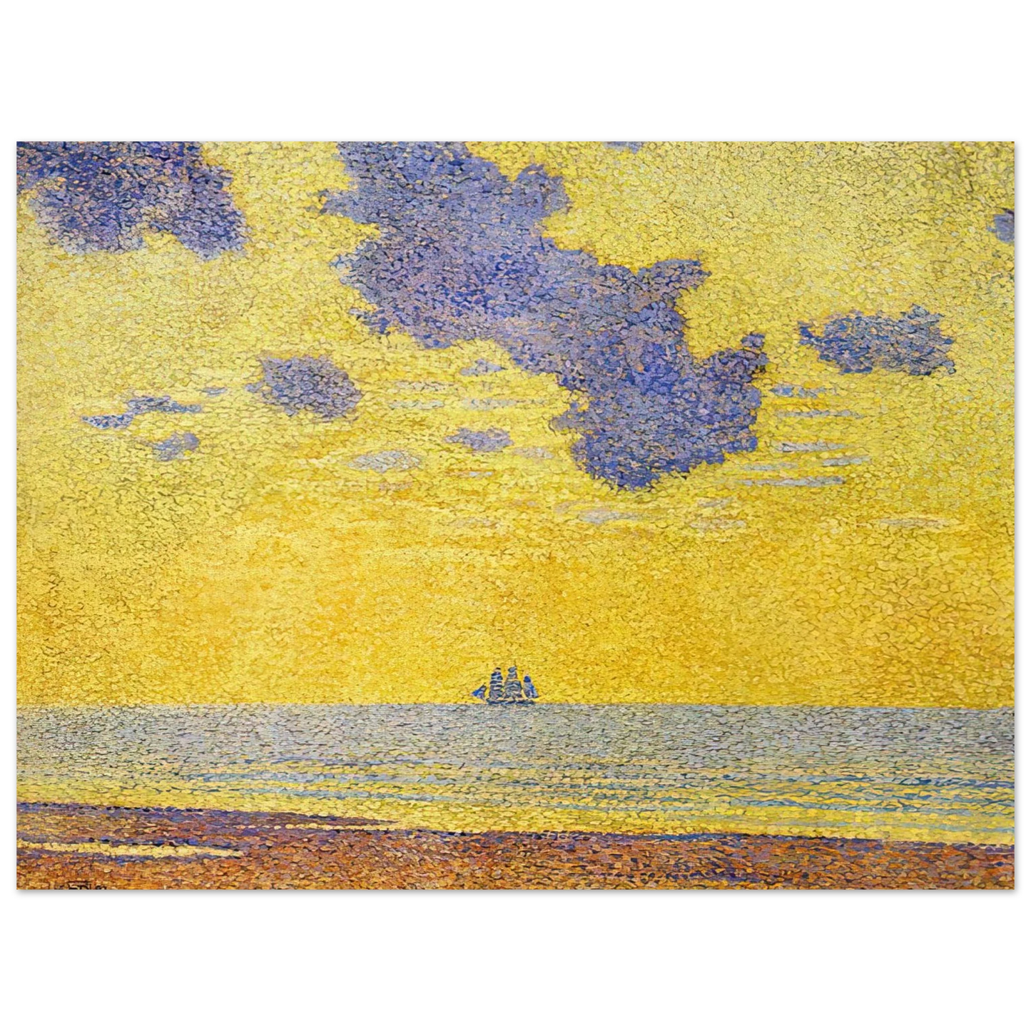 Theo van Rysselberghe - BIG CLOUDS 1893 75x100 cm / 30x40inches Fine Art Poster