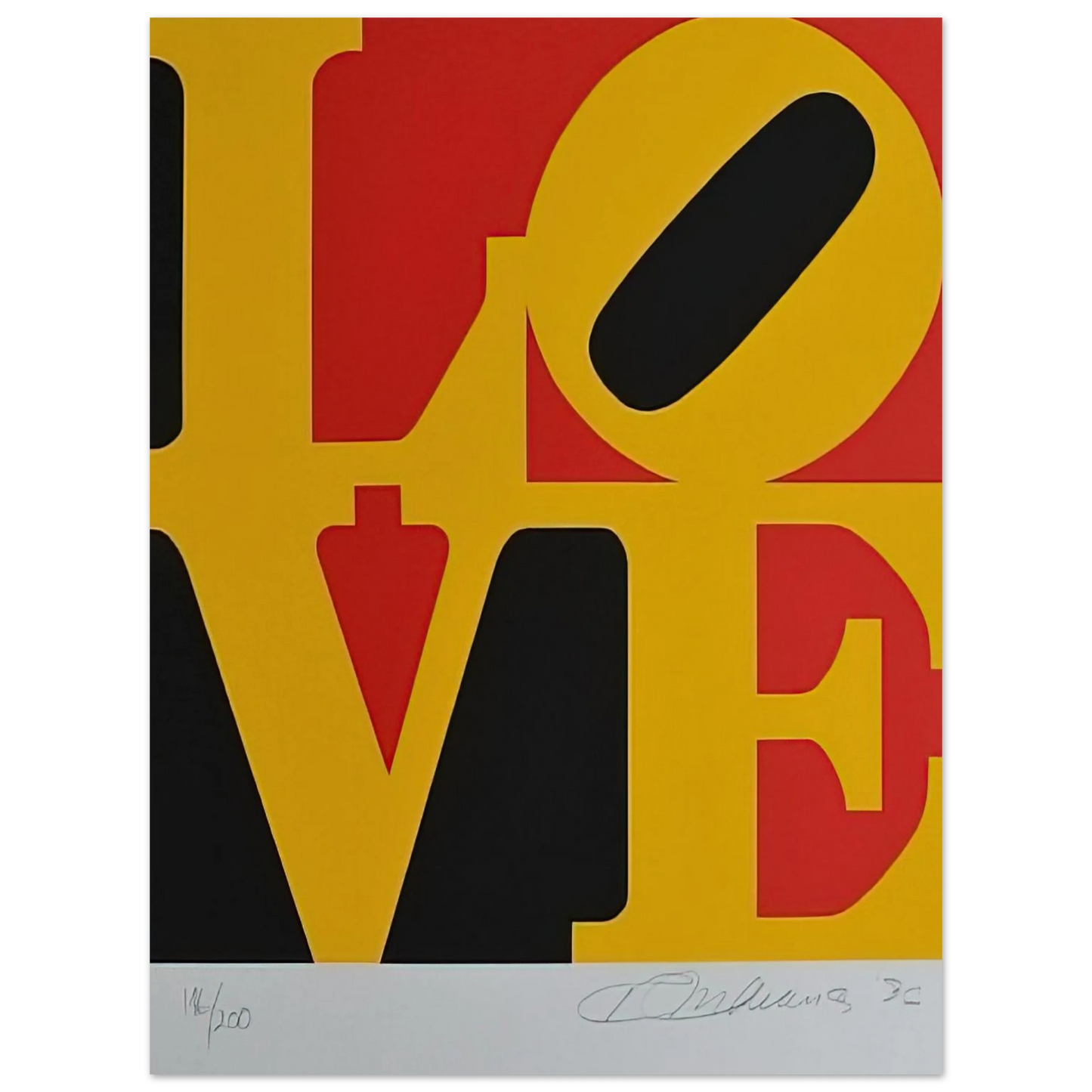 Robert Indiana - German Love 75x100 cm / 30x40inches Fine Art Poster