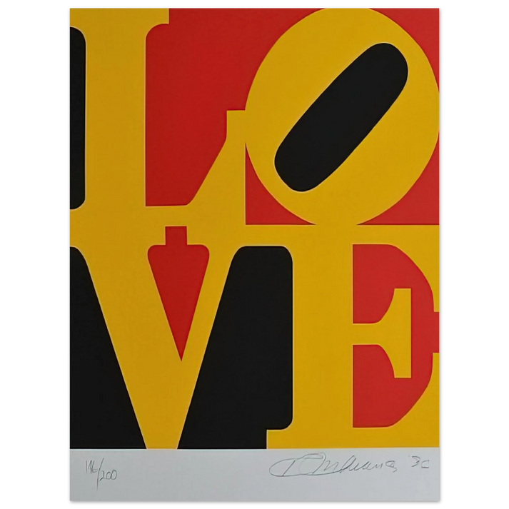 Robert Indiana - German Love 75x100 cm / 30x40inches Fine Art Poster