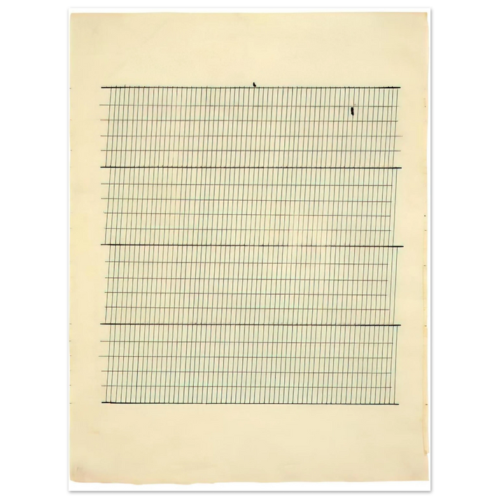 Agnes Martin - Aspiration 75x100 cm / 30x40inches Fine Art Poster