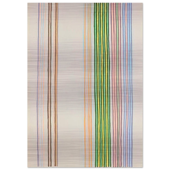 Royal Curtain - 1980 - Gene Davis Brushed Aluminum Print - 70x100 cm / 28x40 inches | Gene Davis Aluminum Print | Gene Davis Prints