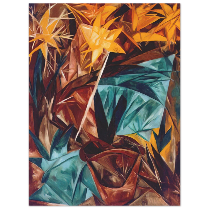 Natalia Goncharova - Rayonist lilies - 1913 75x100 cm / 30x40inches Fine Art Poster