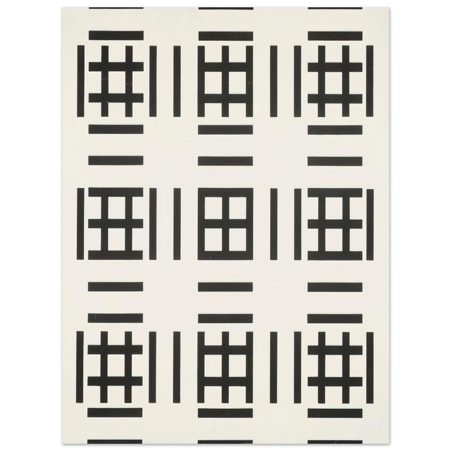 Francois Morellet - Sérigraphie unique au monde - 1970 75x100 cm / 30x40inches Fine Art Poster