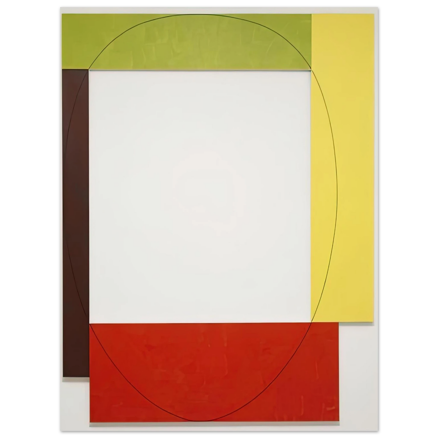 Robert Mangold - FOUR COLOR FRAME PAINTING 5 PARASOL UNIT 1984 75x100 cm / 30x40inches Fine Art Poster