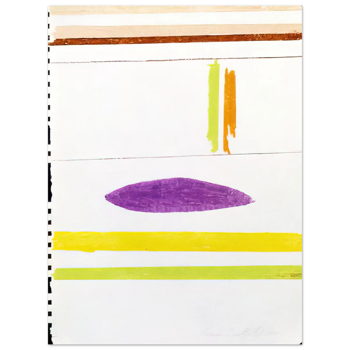 Ronnie Landfield - Untitles - 1964 75x100 cm / 30x40inches Fine Art Poster