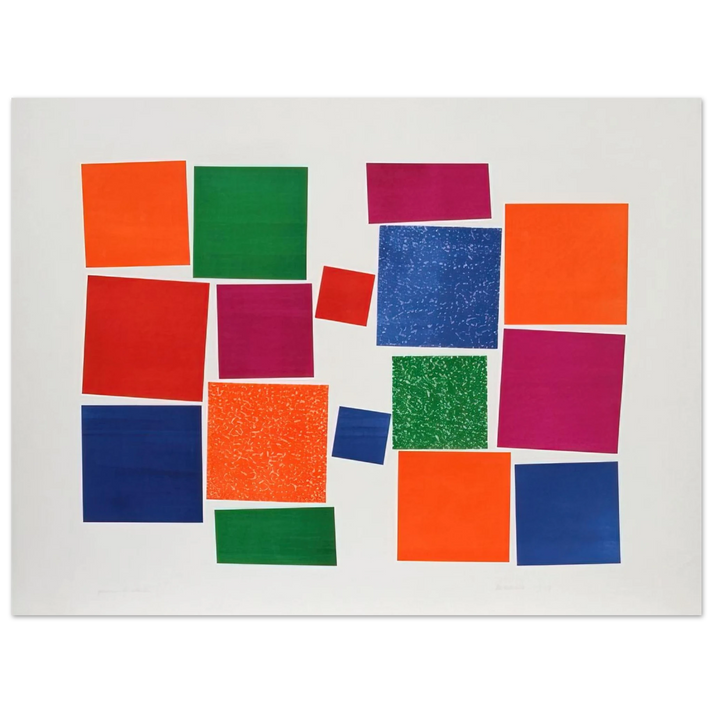 Piero Dorazio - Untitled V - 1967 75x100 cm / 30x40inches Fine Art Poster
