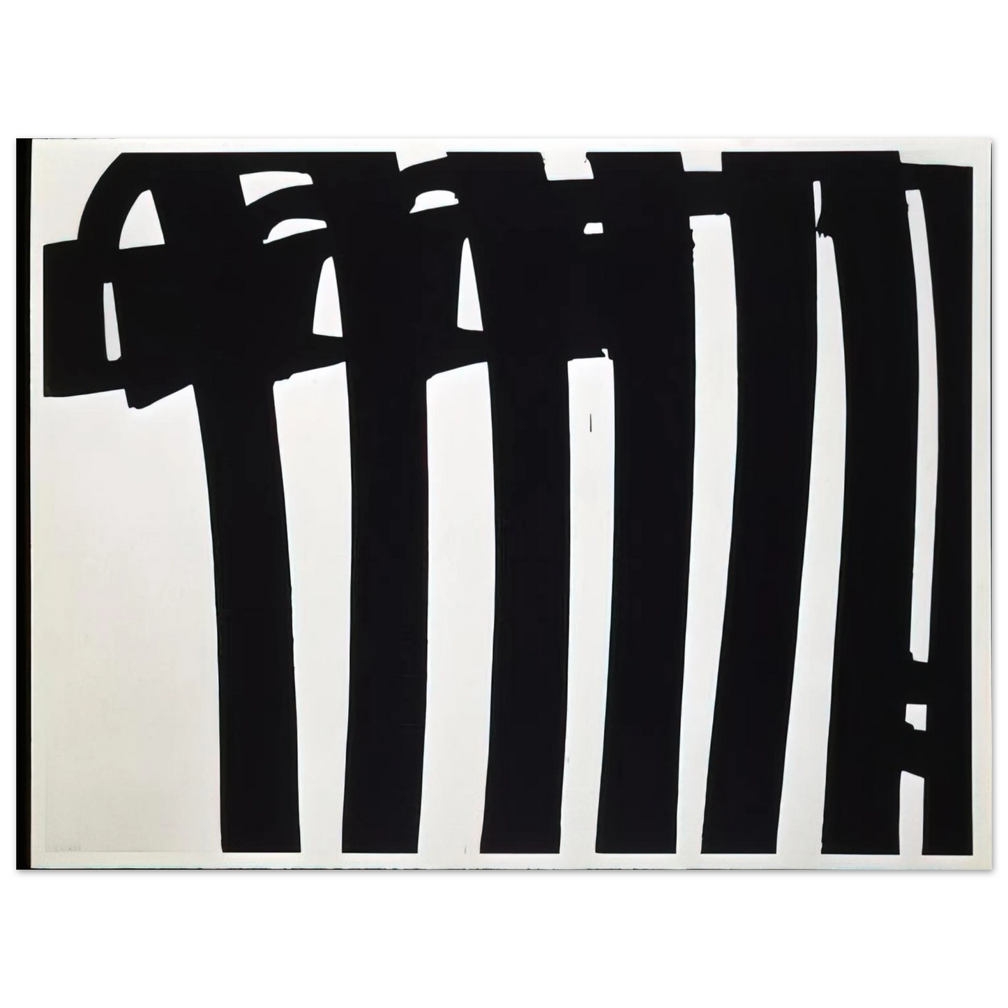 Pierre Soulages - Peinture 202 x 327 cm, 17 janvier 1970 - 1970 75x100 cm / 30x40inches Fine Art Poster
