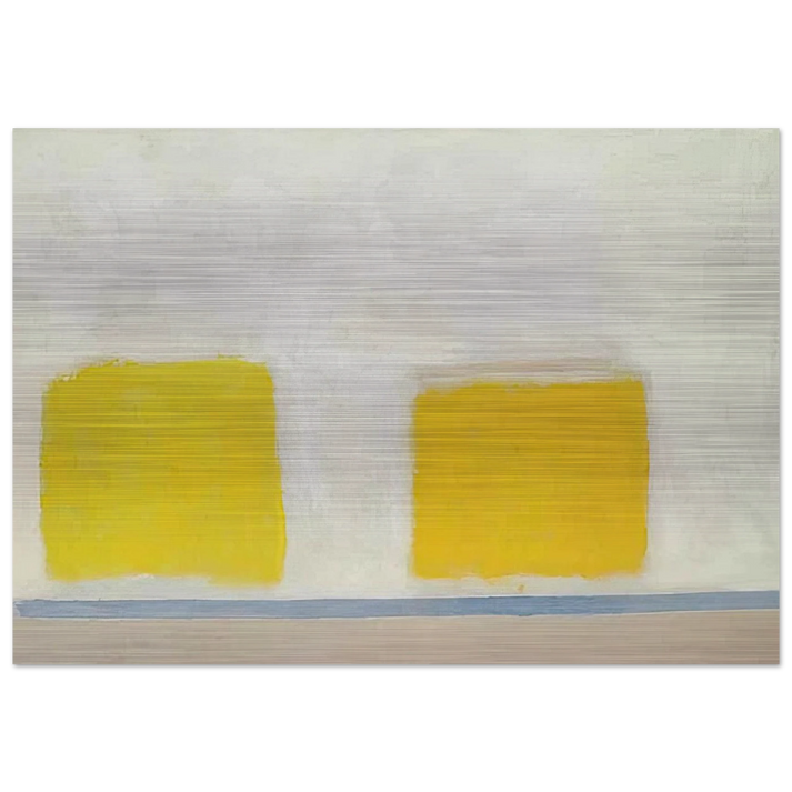 Twin Sun-Box - 1965 - Theodoros Stamos Brushed Aluminum Print - 70x100 cm / 28x40 inches | Theodoros Stamos Aluminum Print | Theodoros Stamos Prints