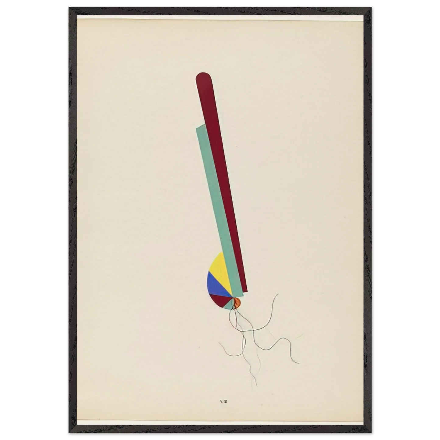 YOUNG GIRL JEUNE FILLE FROM THE PORTFOLIO REVOLVING DOORS 1926 - Man Ray 70x100 cm / 28x40 inches Framed Art Print – Black Wooden Frame