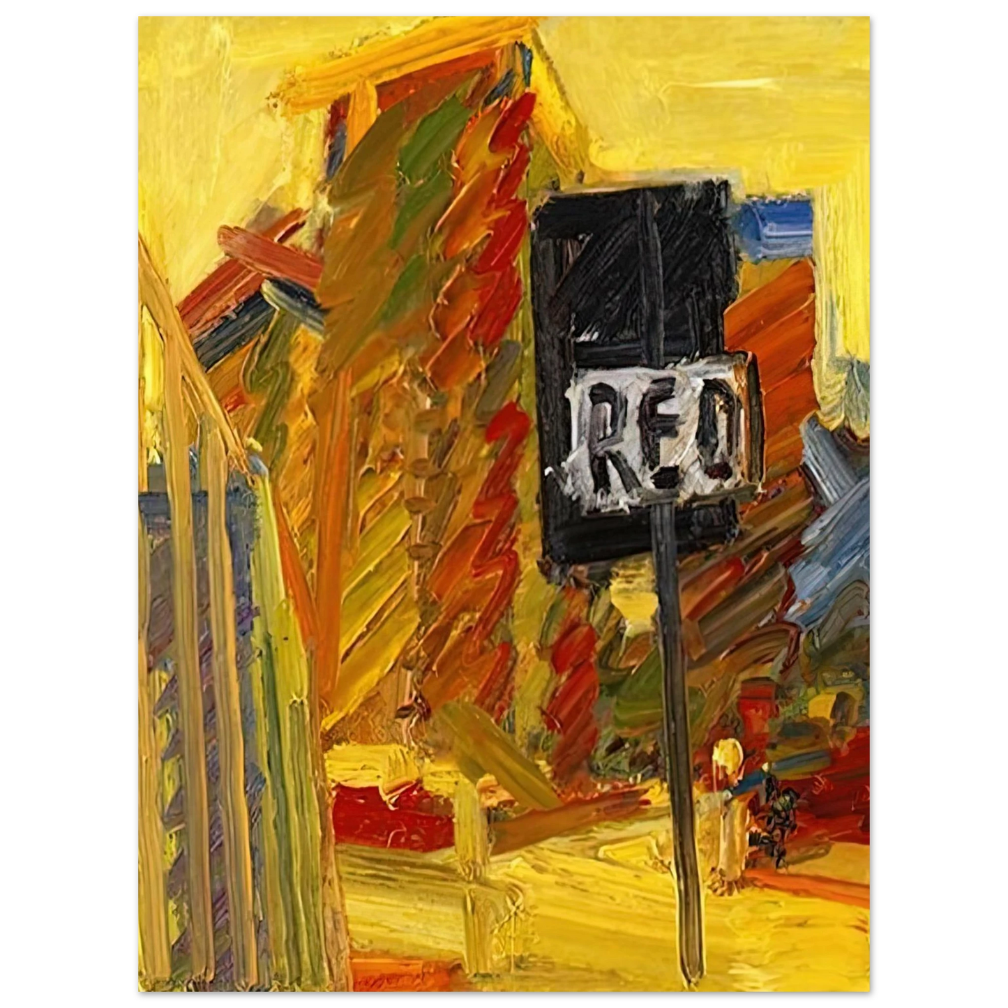 Frank Auerbach - TOWER BLOCKS 75x100 cm / 30x40inches Fine Art Poster