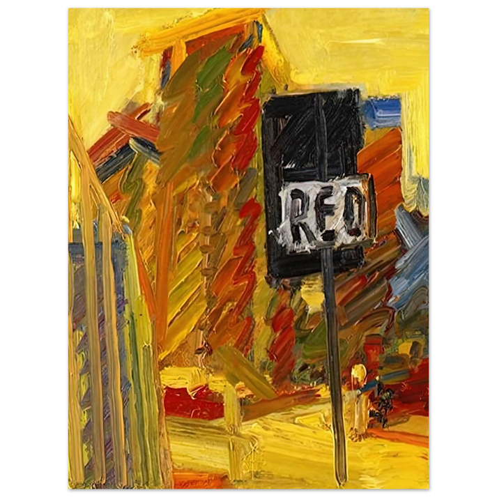 Frank Auerbach - TOWER BLOCKS 75x100 cm / 30x40inches Fine Art Poster