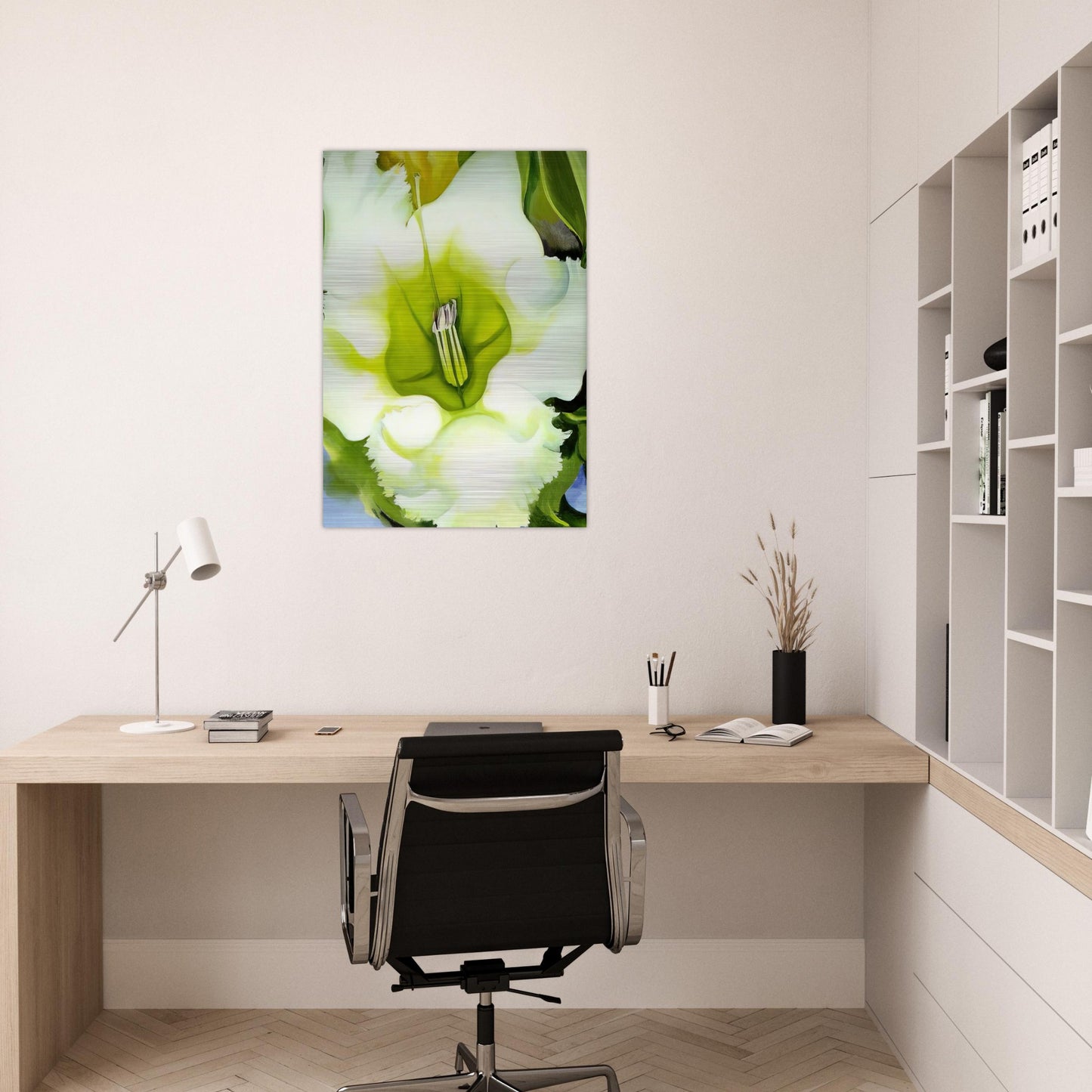 Cup Of Silver Ginger - Georgia O'Keeffe Brushed Aluminum Print - 70x100 cm / 28x40 inches | Georgia O'Keeffe Aluminum Print | Georgia O'Keeffe Prints