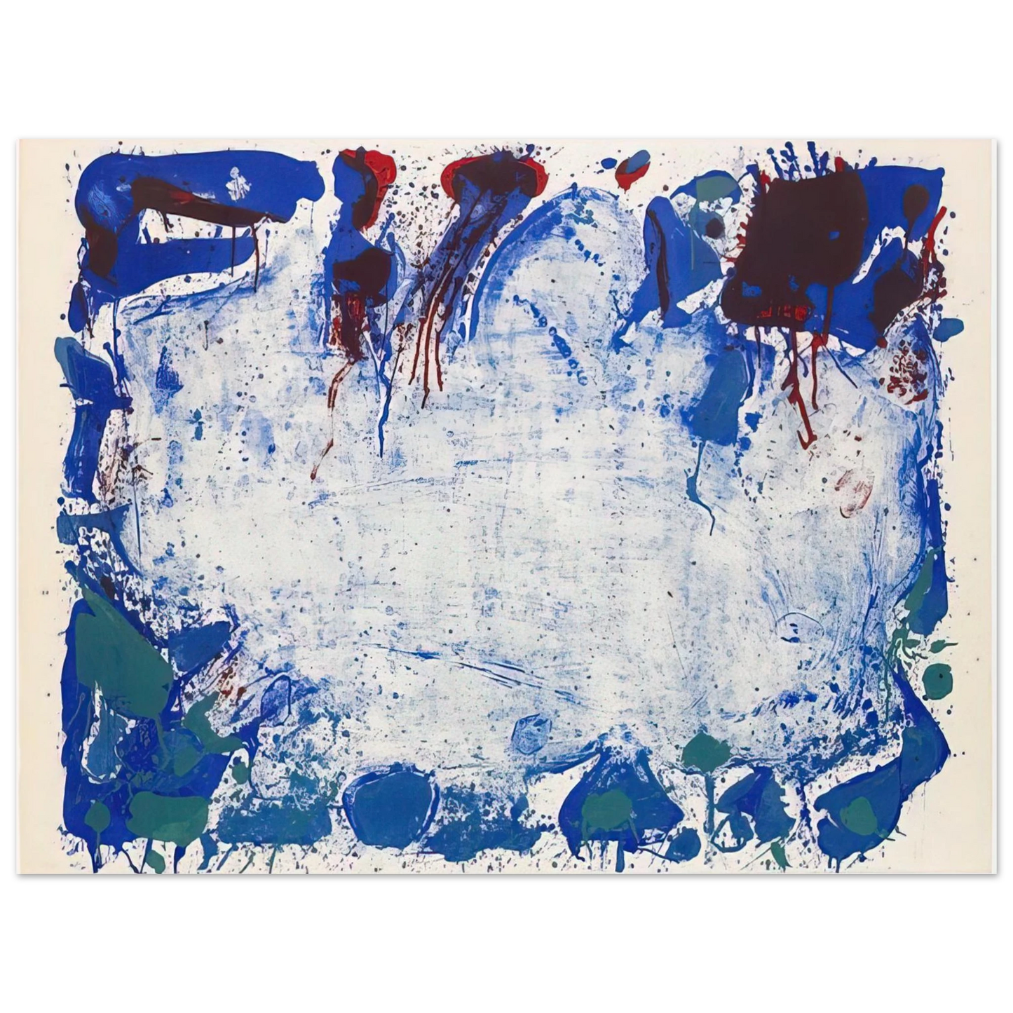 Sam Francis - Happy Death Stone 75x100 cm / 30x40inches Fine Art Poster