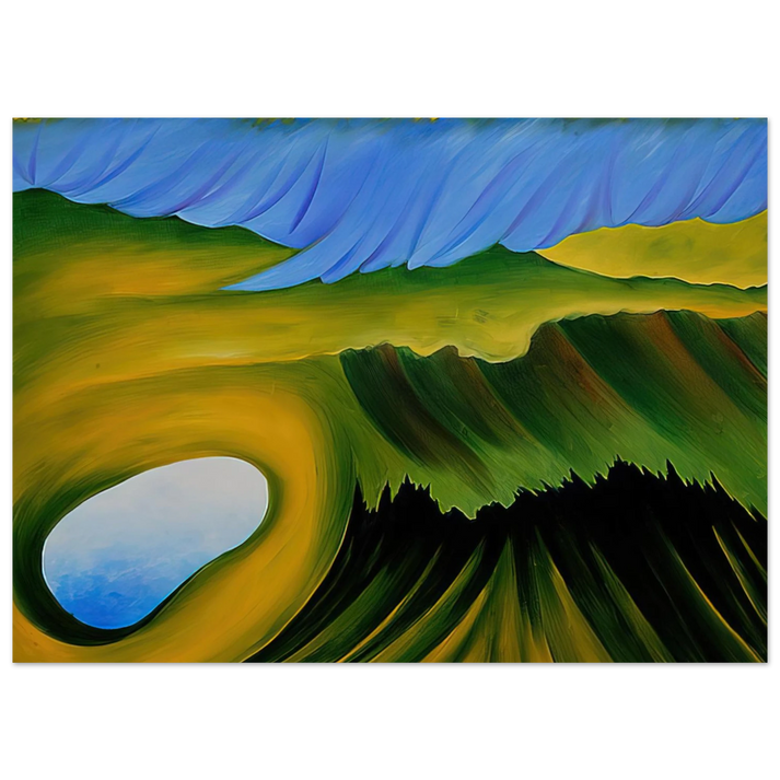 Georgia O'Keeffe - Mountains and Lake Fine Art Poster