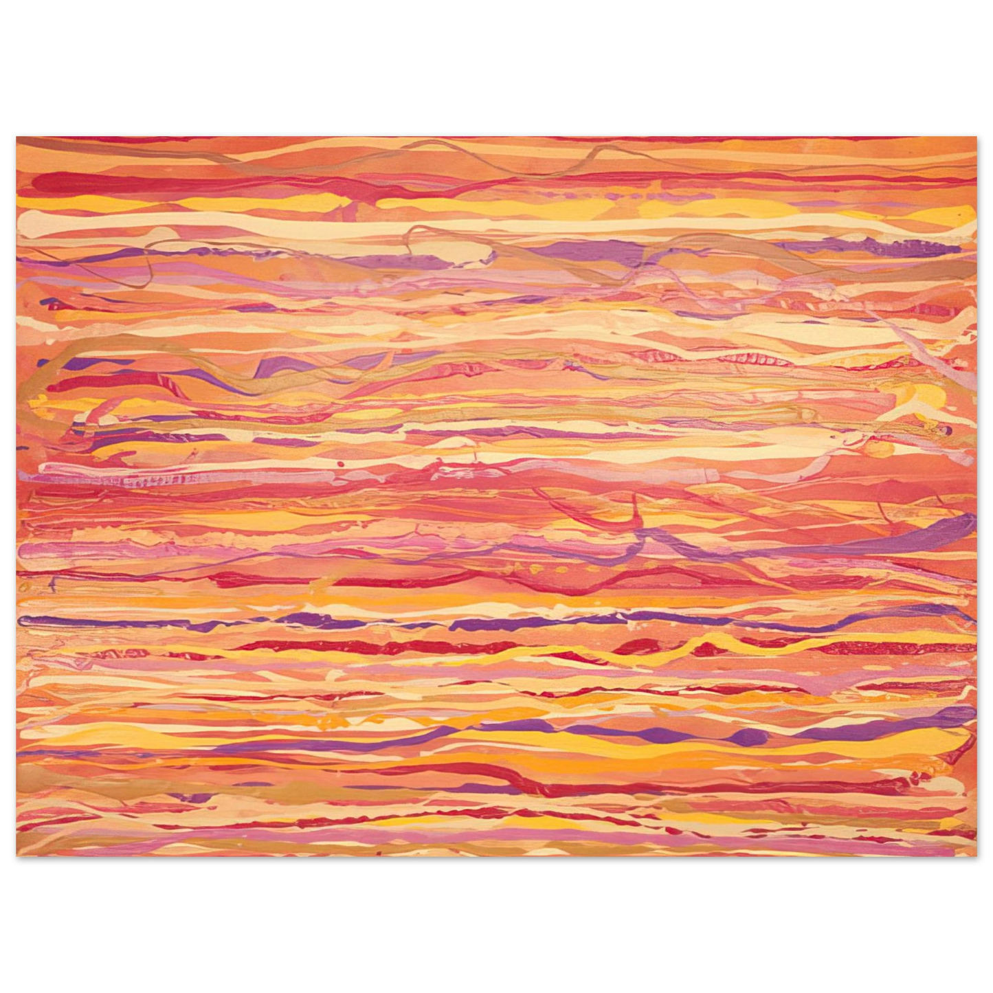 Ronnie Landfield - All Over Pour Painting - 1969 75x100 cm / 30x40inches Fine Art Poster