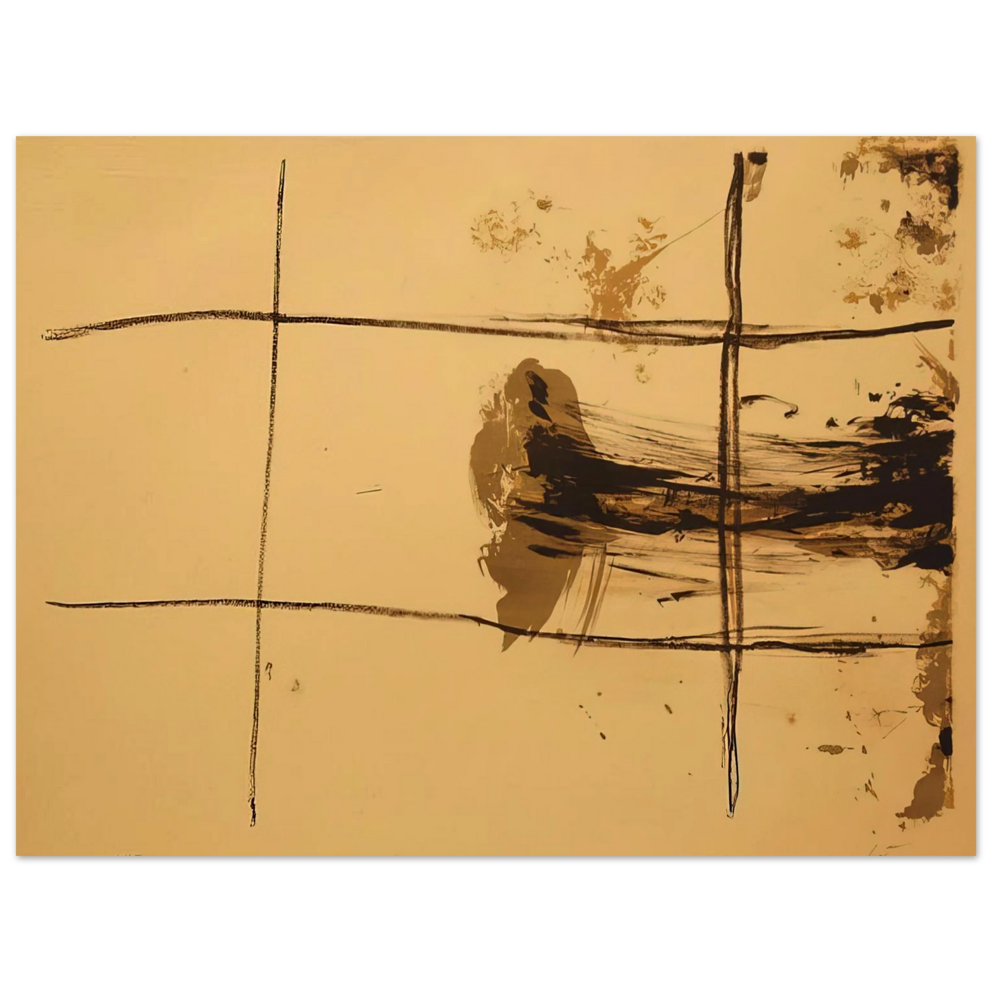 Antoni Tapies - CARR S 1967 75x100 cm / 30x40inches Fine Art Poster