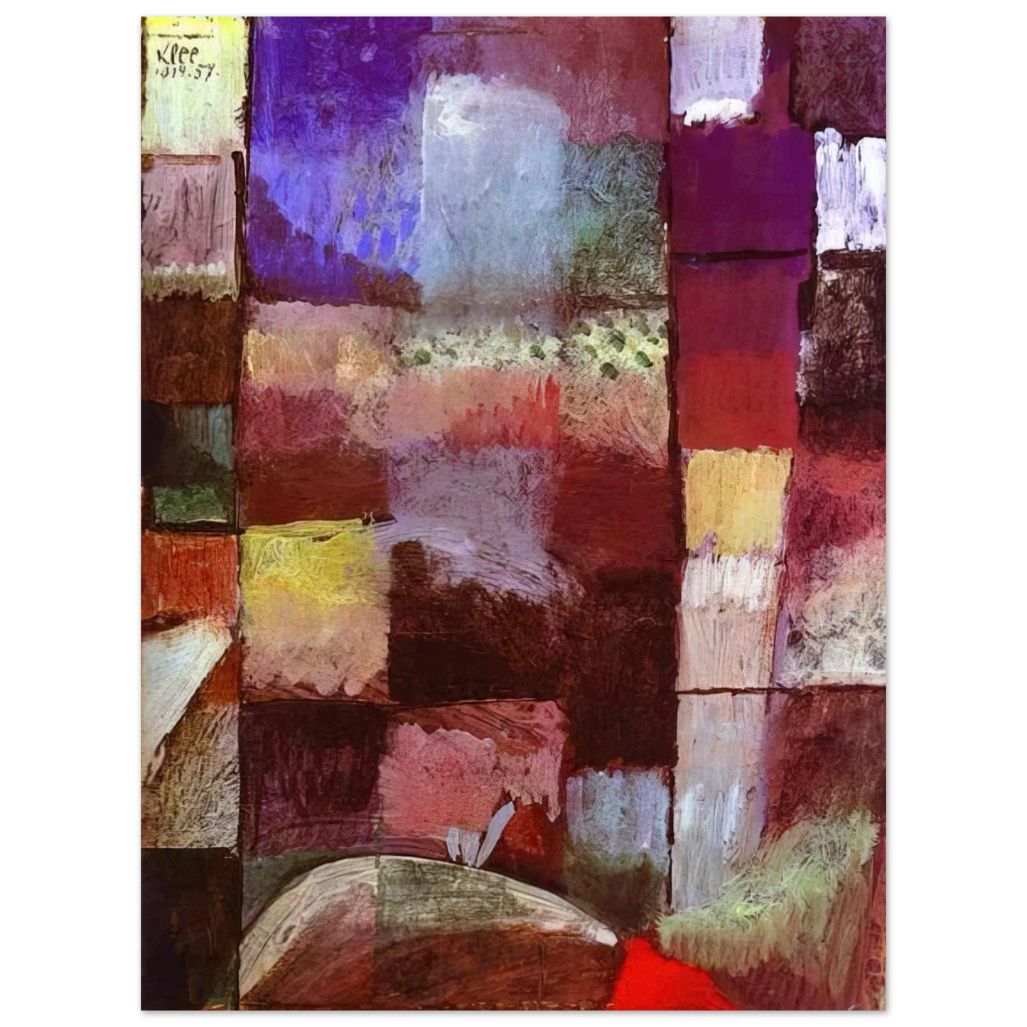 Paul Klee - HAMAMET 1914 75x100 cm / 30x40inches Fine Art Poster