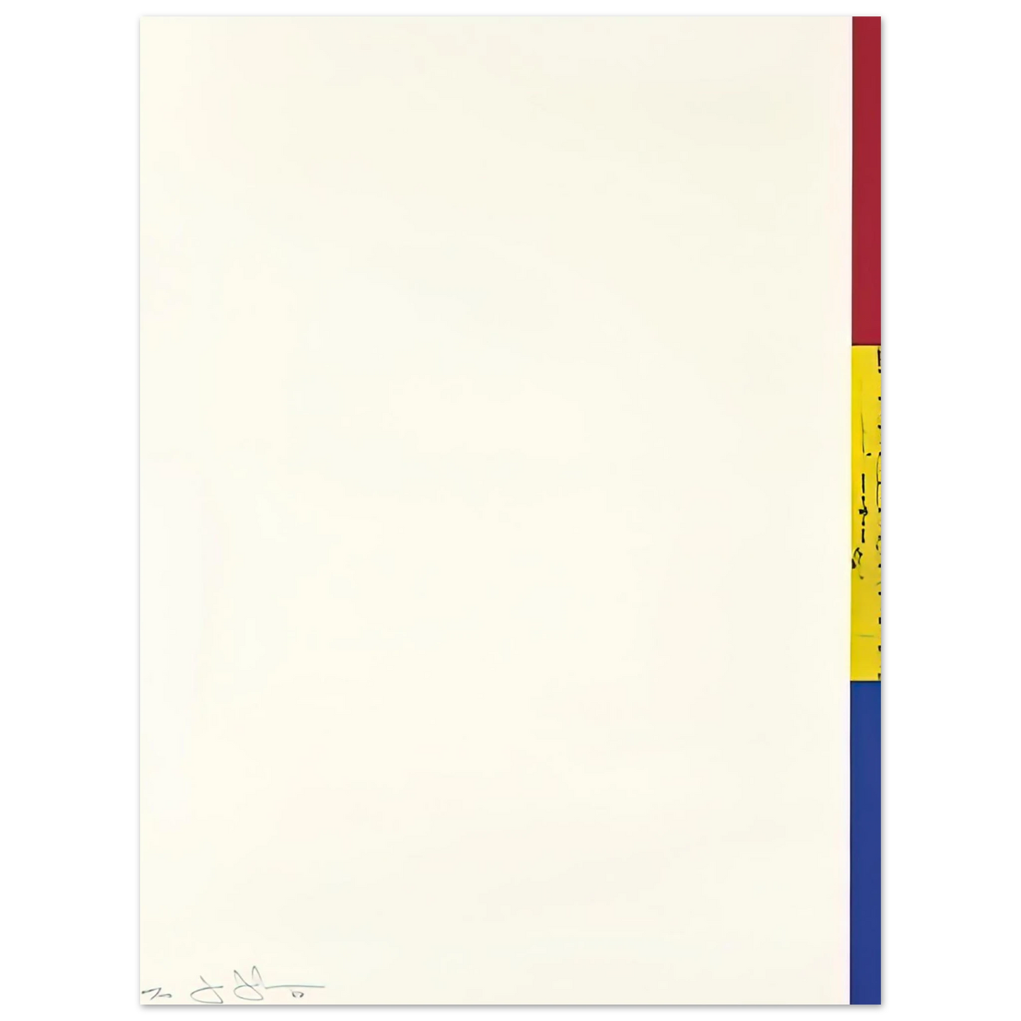 Jasper Johns - UNTITLED RULER ULAE 56 75x100 cm / 30x40inches Fine Art Poster