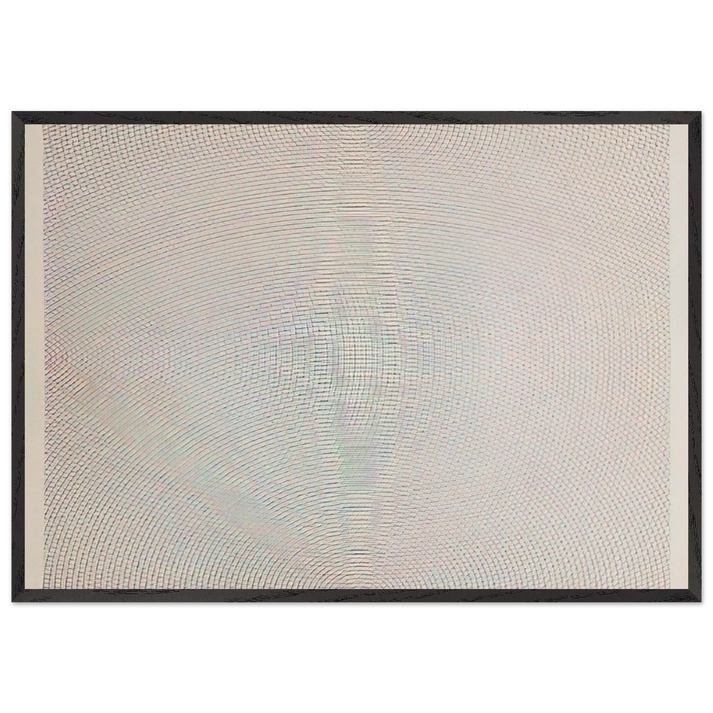 Arcs From Sides or Corners Grids Circles - Sol LeWitt 70x100 cm / 28x40 inches Framed Art Print – Black Wooden Frame