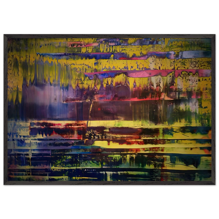 WALLACE BOURNES - Gerhard Richter 70x100 cm / 28x40 inches Framed Art Print – Black Wooden Frame