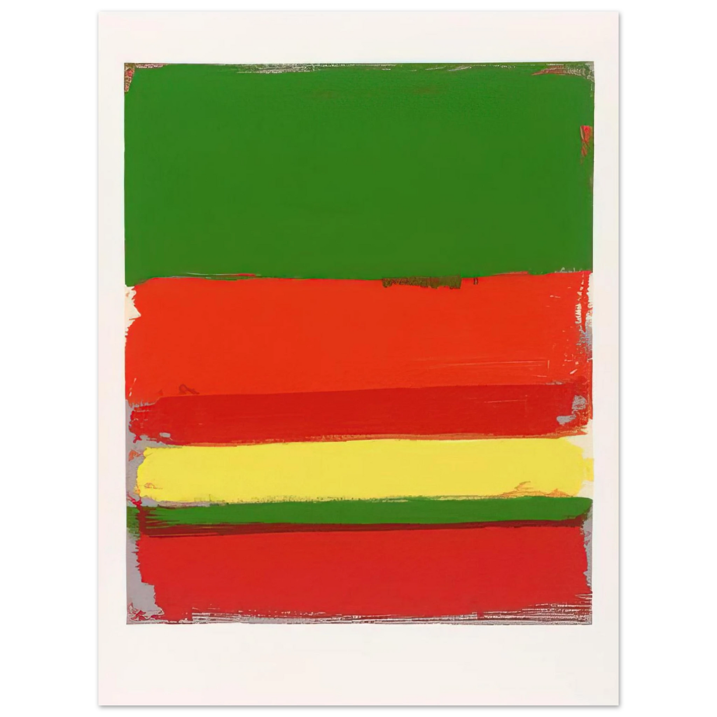 Patrick Heron - Untitled from the Shapes of Colour - 1978 75x100 cm / 30x40inches Fine Art Poster