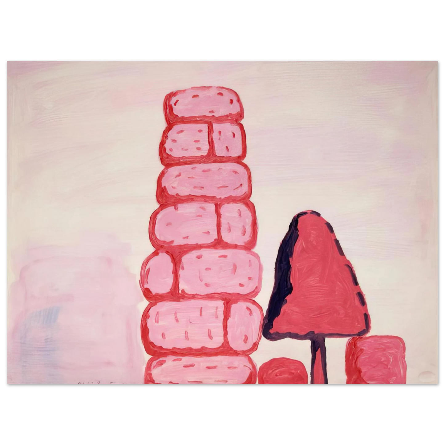 Philip Guston - UNTITLED WALL 75x100 cm / 30x40inches Fine Art Poster