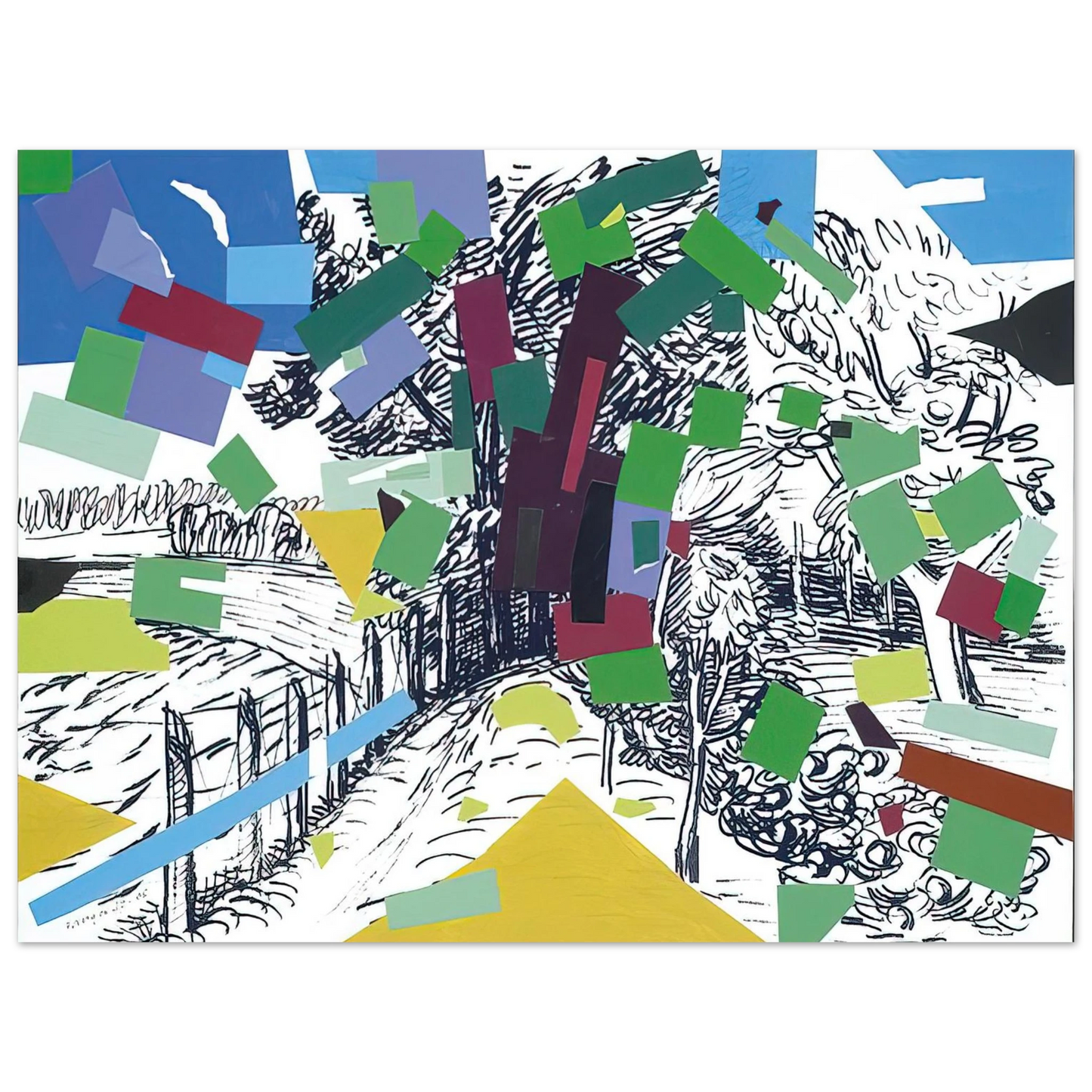 Wojciech Fangor - Polish Landscape - 2006 75x100 cm / 30x40inches Fine Art Poster